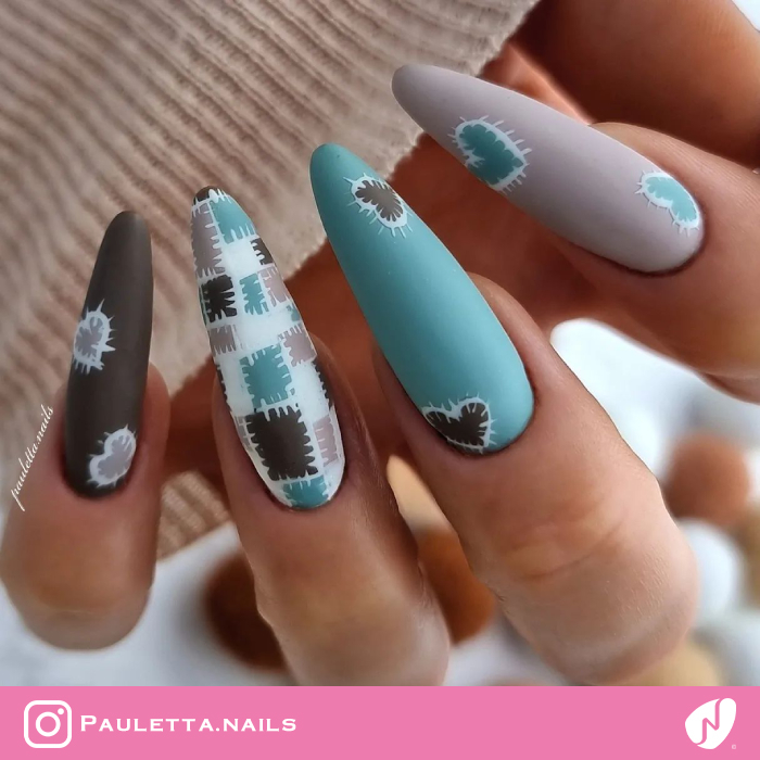 Patchwork Pastel Nails